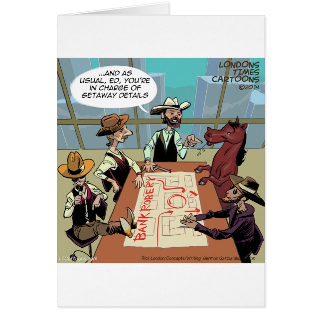 Funny Horse Bank Robber (Front)