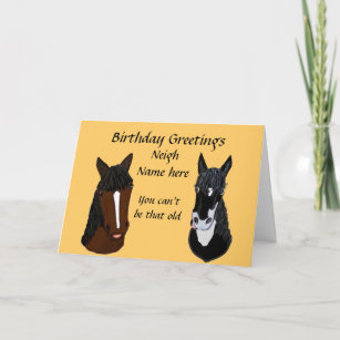 Funny Horse Birthday Cards | Zazzle CA