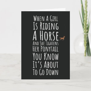 Funny Horse Cards For Women Teen Girls For Her 
