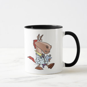 funny horse doc doctor cartoon mug