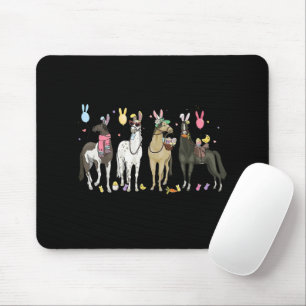 Funny Horse Easter Day Farm Animal Cute Bunny Hors Mouse Pad