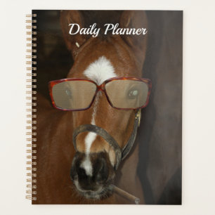 Funny Horse Foal Smoking Cigar Daily Planner