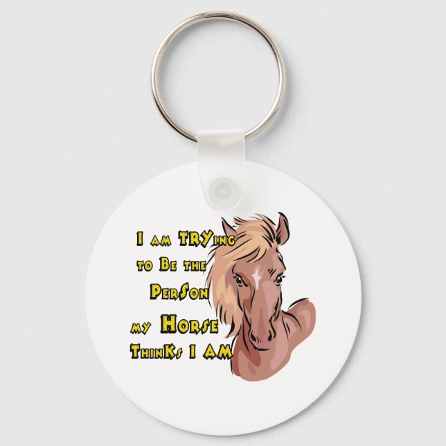 Funny Horse Keychain (Front)