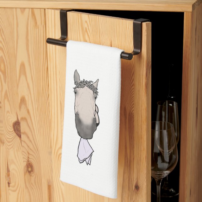 Funny Horse Lover Gift Napkin Nipper (Thirds Fold)