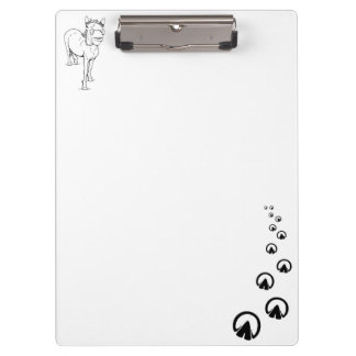 Funny Horse Lover Gift Supervisory Snoot Clipboard