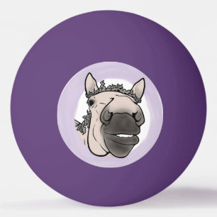 Funny Horse Lover Gift Whimsical Barn Banter Ping Pong Ball