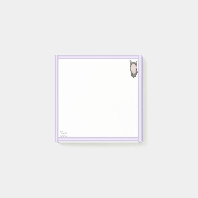 Funny Horse Lover Whimsical Supervisory Snoot Post-it Notes (Front)