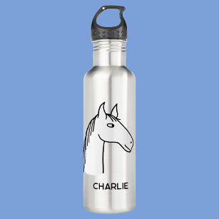 Funny Horse Personalized 710 Ml Water Bottle