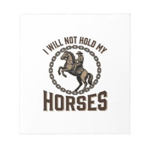 Funny Horse Quote Vintage Western Riding Design_1 Notepad