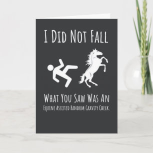 Funny Horse Riding Cards Equestrian Animal Rider
