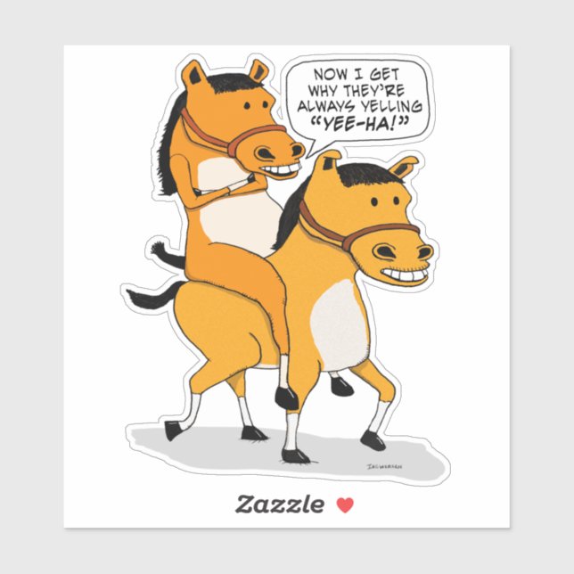 Funny Horse Riding Horse (Sheet)