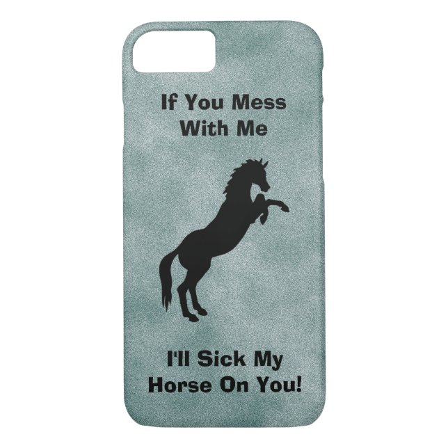 Funny Horse Sayings Case-Mate iPhone Case (Back)