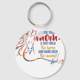 Funny Horse Show Shirts For Women - Horse Show Mom Keychain