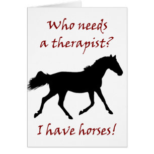 Funny Horse Therapist