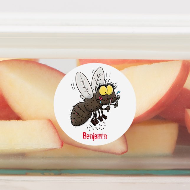 Funny horsefly insect cartoon (Affixed)