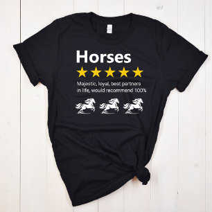 Funny Horses 5-star review T-Shirt