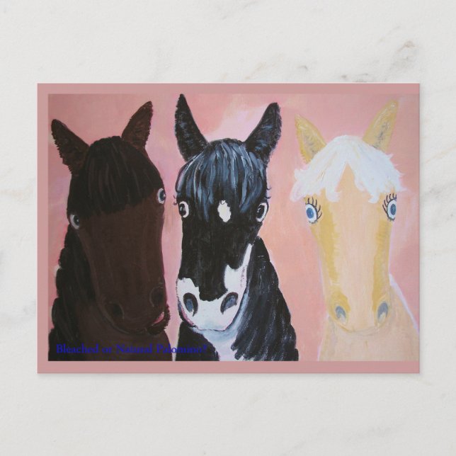 Funny horses cards Customize (Front)