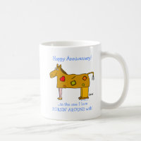 Funny Horsing Around Horse Lover Anniversary