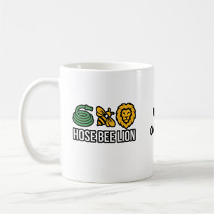 Funny Hose Bee Lion Meme Viral Internet Joke Coffee Mug