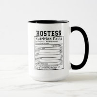 Funny Hostess Nutrition Facts Event Staff Gift