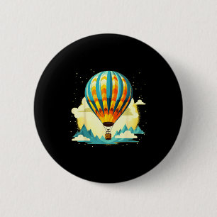 Funny Hot Air Balloon For New Adventures Lovers  2 Inch Round Button