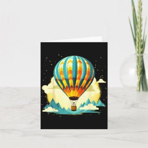 Funny Hot Air Balloon For New Adventures Lovers  Card