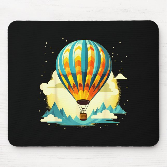 Funny Hot Air Balloon For New Adventures Lovers  Mouse Pad (Front)