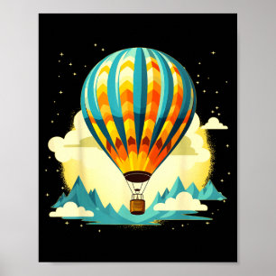 Funny Hot Air Balloon For New Adventures Lovers  Poster