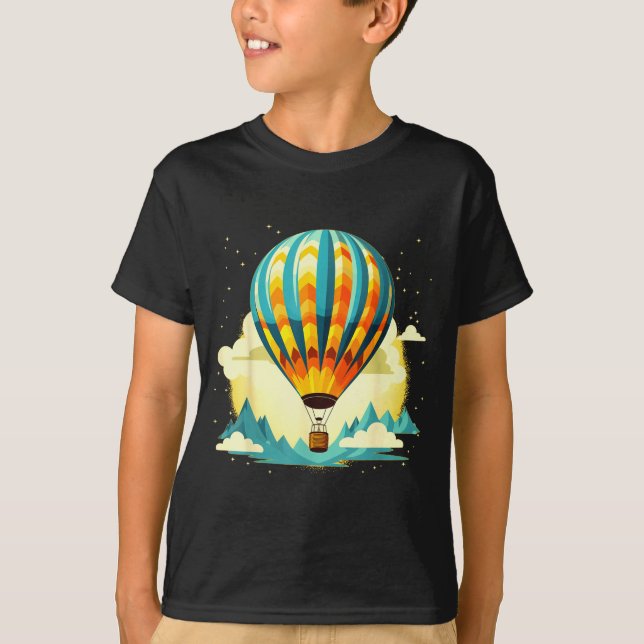 Funny Hot Air Balloon For New Adventures Lovers  T-Shirt (Front)