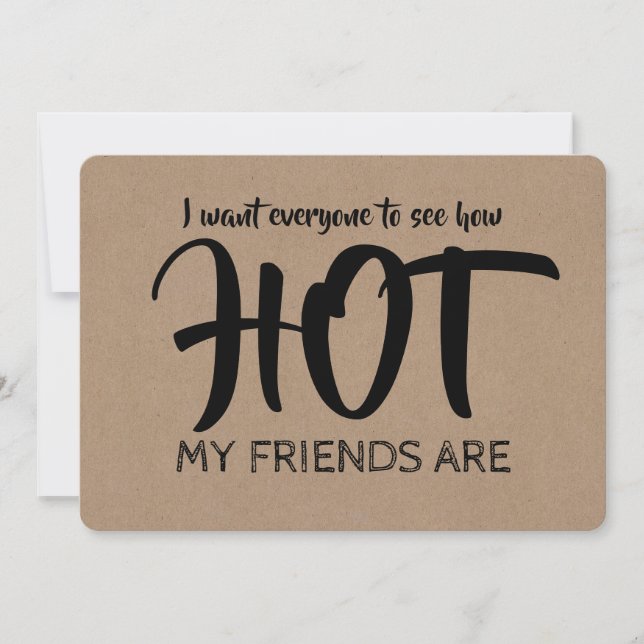 Funny Hot Bridesmaid / Maid of Honour Proposal Invitation (Front)