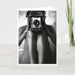 Funny Hot Chick Birthday Picture Card