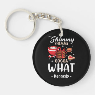Funny Hot Chocolate & Cookie Winter Keychain