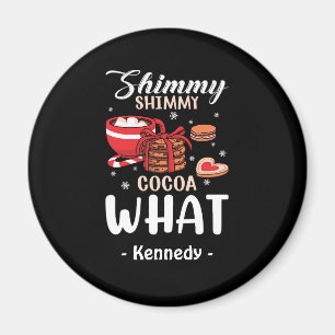 Funny Hot Chocolate & Cookie Winter Magnet