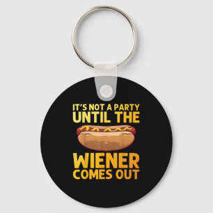 Funny Hot Dog Design For Men Women Hotdog Stand Ga Keychain