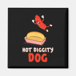 Funny Hot Dog Magnet