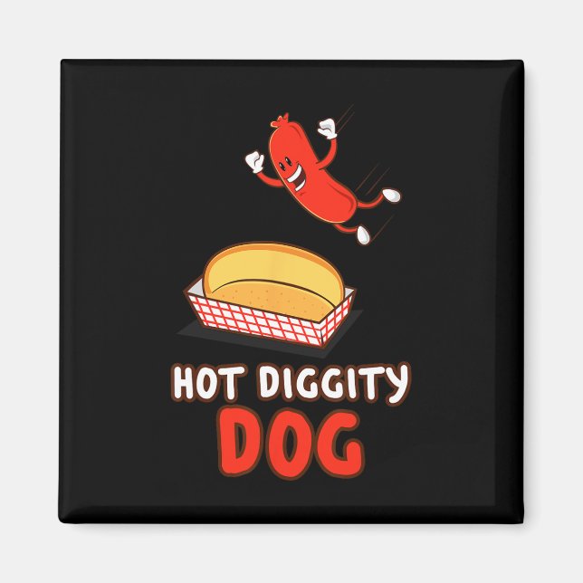 Funny Hot Dog  Magnet (Front)