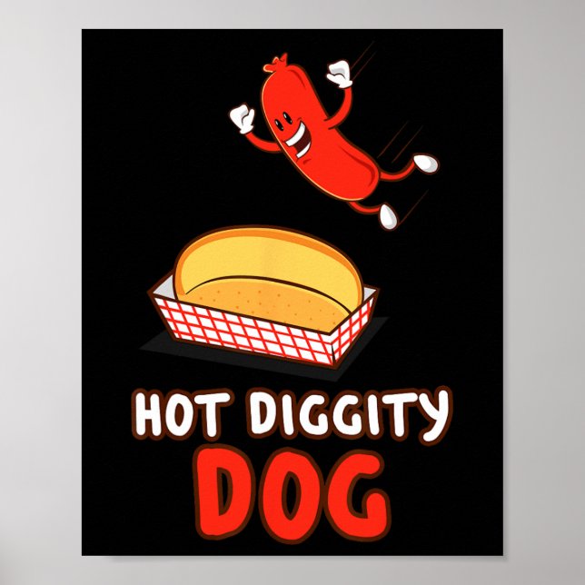 Funny Hot Dog  Poster (Front)