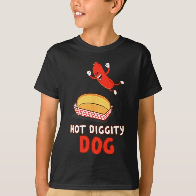 Funny Hot Dog  T-Shirt (Front)