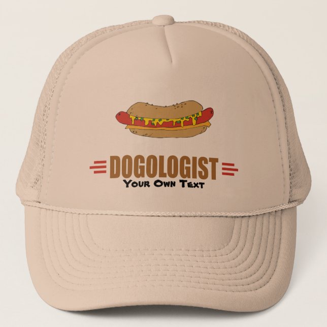 Funny Hot Dog Trucker Hat (Front)