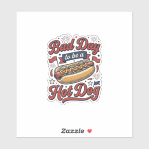 Funny Hot Dog Vintage Patriotic Food Shirt Design_