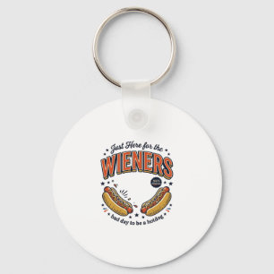 Funny Hot Dog Wiener Vintage Shirt Design_1 Keychain