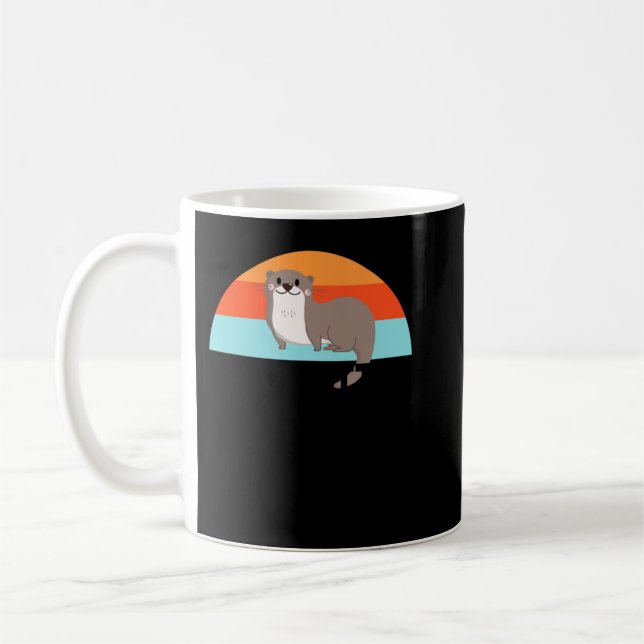 Funny Hot Hotter Otter Otter Love Saying Fish Otte Coffee Mug (Left)