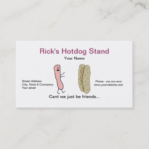 Funny Hotdog Stand Business Card