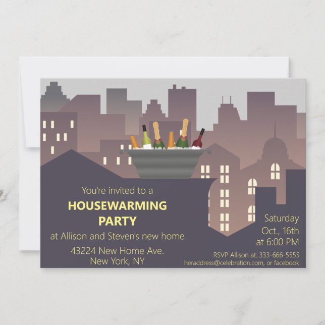 Funny Housewarming Party design Invitation (Front)