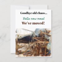Funny Housewarming Party Invitation Moving