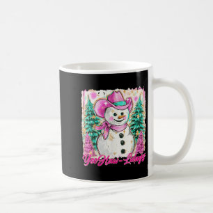 Funny Howdy Cowboy Snowman Western Merry Christmas Coffee Mug