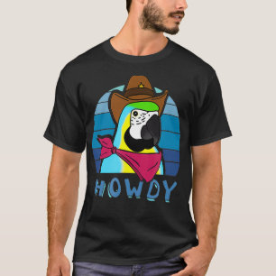 Funny Howdy Yellow Blue Macaw Parrot owner Bird T-Shirt