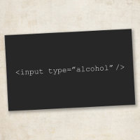 Funny HTML Input Alcohol - Programmer Humour