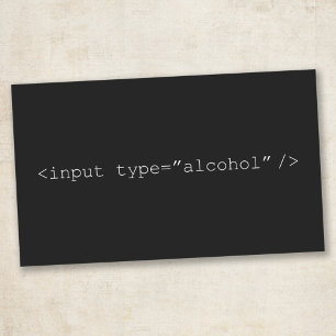 Funny HTML Input Alcohol - Programmer Humour Sticker