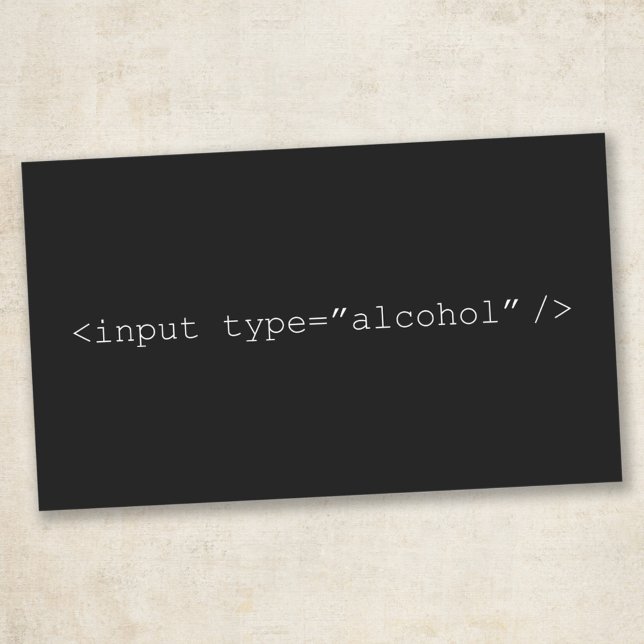 Funny HTML Input Alcohol - Programmer Humour Sticker (Creator Uploaded)